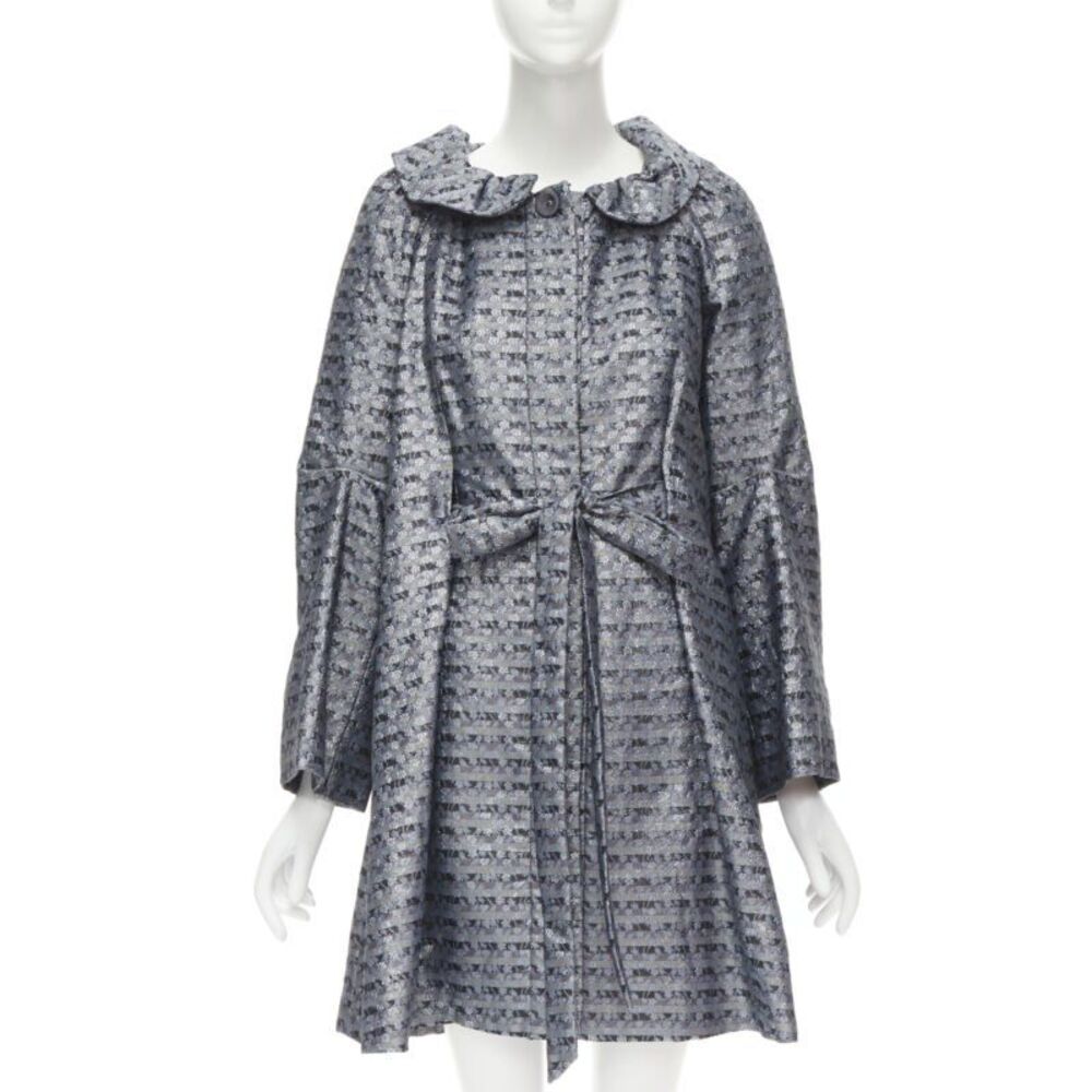Marc Jacobs Floral Jacquard Flared Coat